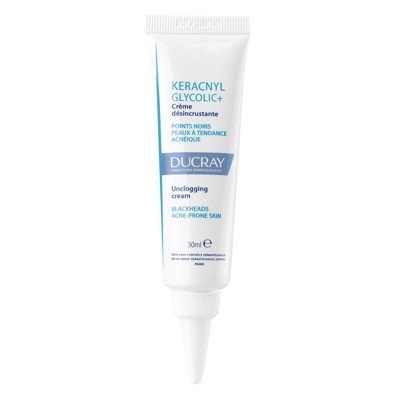 DUCRAY KERACNYL GLYCOLIC, kremas nuo inkštirų, (galioja iki 2026.09.30), 30 ml