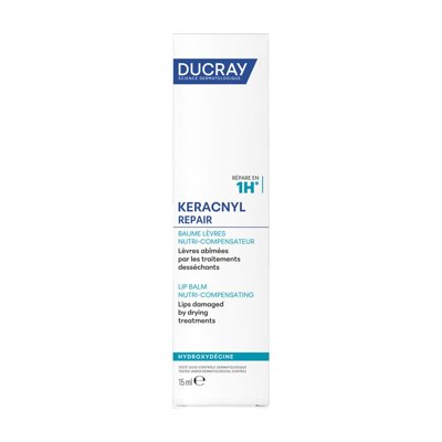 DUCRAY KERACNYL, lūpų balzamas labai sausoms lūpoms, 15 ml