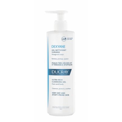 DUCRAY labai sausos ir į atopinį dermatitą linkusios odos prausiklis DEXYANE, 400 ml