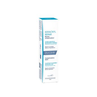 DUCRAY maitinamasis apsauginis lūpų balzamas KERACNYL, 15 ml