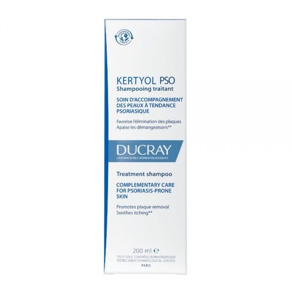DUCRAY šampūnas žvynelinės pažeistai odai KERTYOL P.S.O., 200 ml