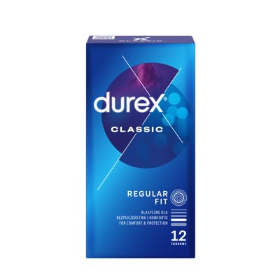 DUREX CLASSIC prezervatyvai, 12 vnt