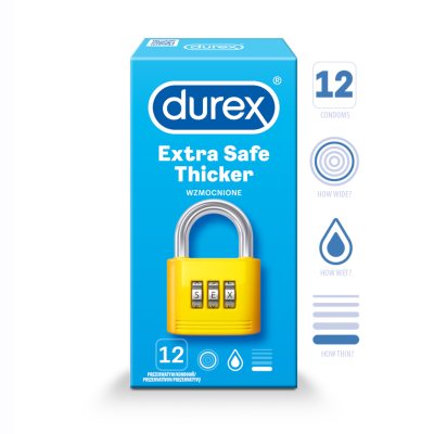 Durex Extra Safe prezervatyvai N12