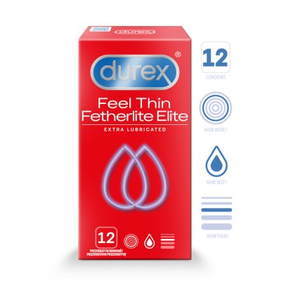 Durex Fetherlite Elite prezervatyvai N12