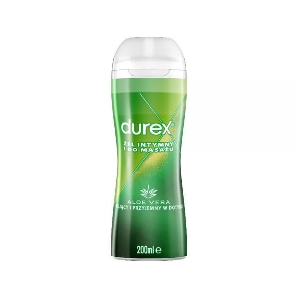 DUREX lubrikantas ir masažo gelis ALOE VERA, 200 ml