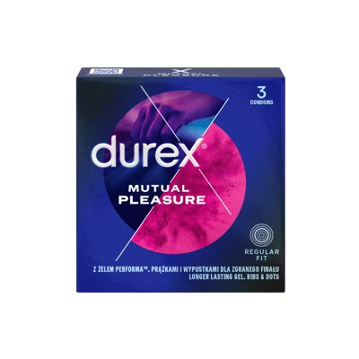 DUREX MUTUAL PLEASURE prezervatyvai, 3 vnt