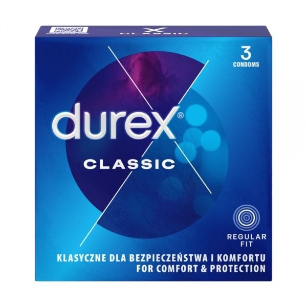 DUREX prezervatyvai CLASSIC, 3 vnt