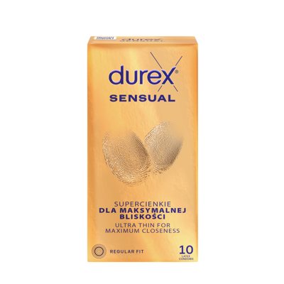 Durex Sensual prezervatyvai, 10 vnt
