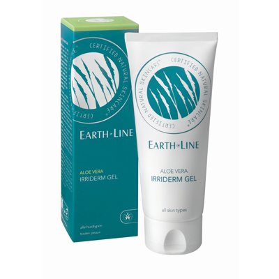 EARTH LINE Aloe Vera Irriderm gel Raminantis gelis paraudusiai, jautriai, po saulės, visų tipų odai, 100 ml