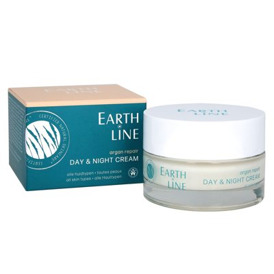 EARTH LINE Argan Repair Dieninis ir naktinis kremas su UVA, visų tipų odai, 50 ml