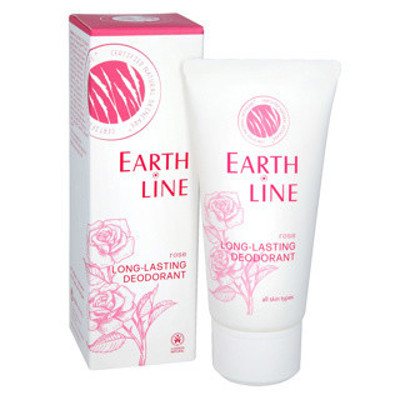 EARTH LINE Ilgalaikis dezodorantas Rose be aliuminio druskų, 50 ml