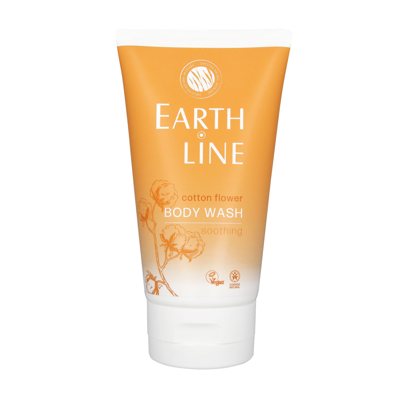 EARTH LINE Kūno prausiklis Cotton Flower, 150 ml