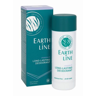 EARTH LINE Vitamin E Ilgalaikis dezodorantas be aliuminio druskų, 50 ml