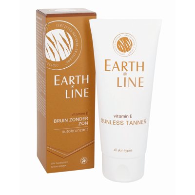 EARTH LINE Vitamin E Sunless Tanner Savaiminio įdegio kremas, 100 ml