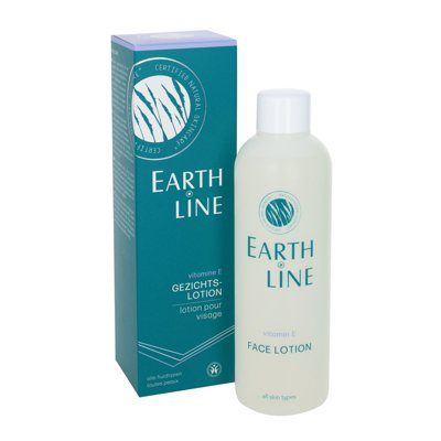 EARTH LINE Vitamin E Veido losjonas, visų tipų odai, 200 ml