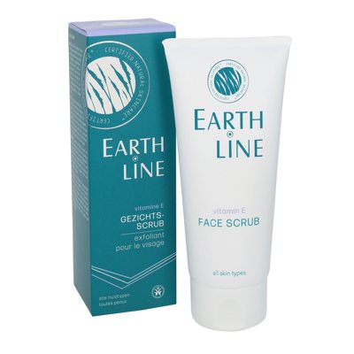 EARTH LINE Vitamin E Veido šveitiklis, visų tipų odai, 100 ml