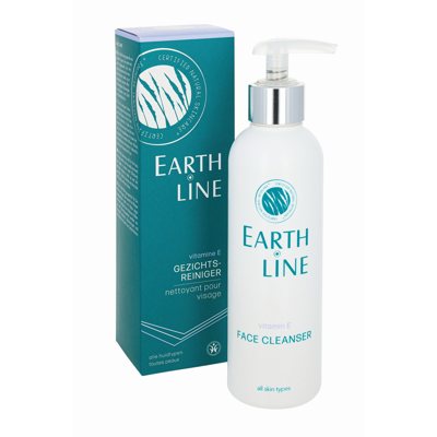 EARTH LINE Vitamin E Veido valiklis, visų tipų odai, 200 ml