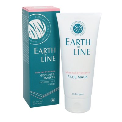 EARTH LINE White Tea Lift Intense Veido kaukė, drėkinanti, maitinanti, visų tipų odai, 100 ml