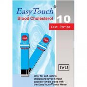 EasyTouch Cholesterolio kiekio kraujyje tyrimo juostelės, 10 vnt