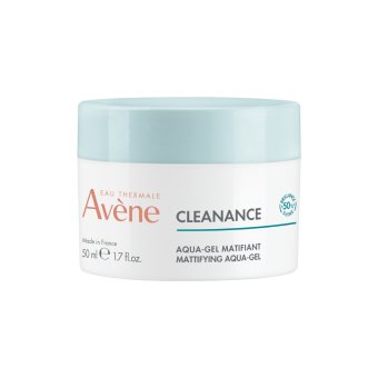 EAU THERMALE AVENE drėkinantis, blizgesį reguliuojantis gelis AQUA CLEANANCE, 50 ml