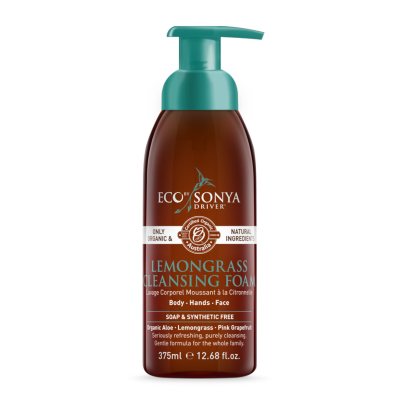 ECO by SONYA prausimosi putos su citrinžole Lemongrass Cleansing Foam, 375 ml