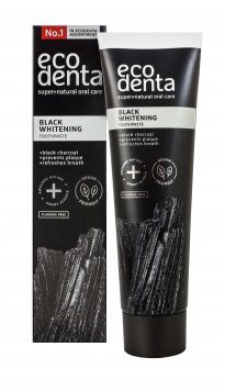 ECODENTA juoda balinamoji dantų pasta, 100 ml