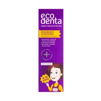 ECODENTA KAKĖS MAKĖS Aviečių skonio dantų pasta, 75 ml