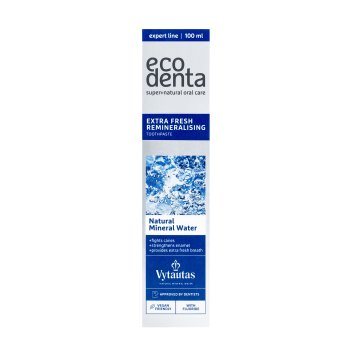 ECODENTA remineralizuoj.ypač gaivi su mineral.Vytautu dantų pasta, 100 ml