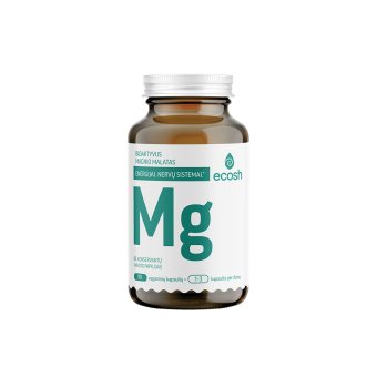 ECOSH bioaktyvus Magnis, malatas 77 mg, 90 kapsulių