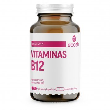 ECOSH bioaktyvus vitaminas B12 1200 mcg kapsulės N90