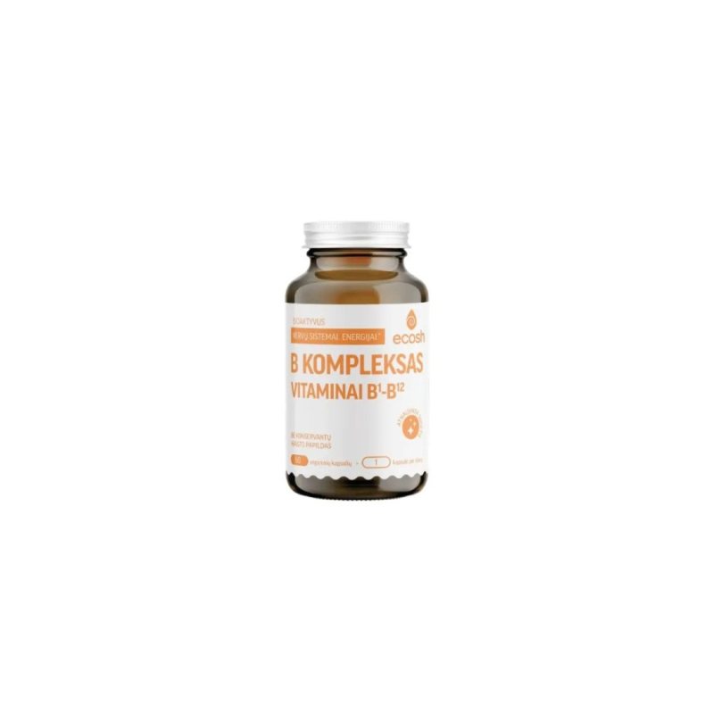 ECOSH Bioaktyvus vitaminų B1-B kaps. N60, 12 kompl.