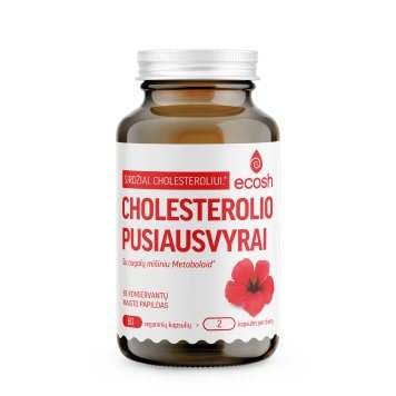 ECOSH Cholesterolio pusiausvyrai su aug.miš.Metabolaid kapsulės N60