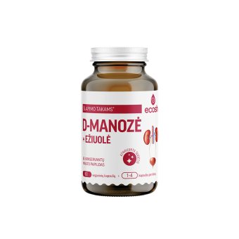 ECOSH D-manozė su ežiuole, 60 kapsulių