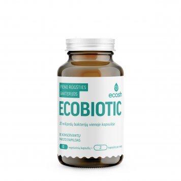 ECOSH Ecobiotic pieno rūgšties bakterijos kapsulės N40