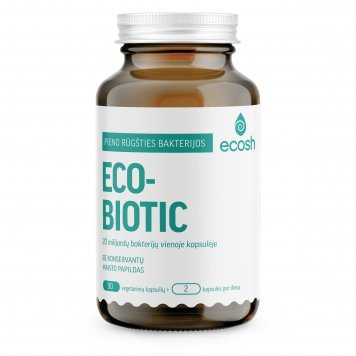 ECOSH Ecobiotic pieno rūgšties bakterijos kapsulės N90