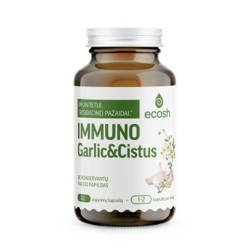 ECOSH Immuno Garlic&Cistus kapsulės N60