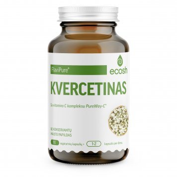 ECOSH Kvercetinas su vitamino C kompleksu kapsulės N90