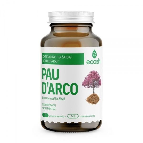ECOSH maisto papildas PAU D'ARCO, 90 kaps.