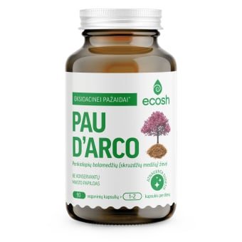 ECOSH PAU D'ARCO, 90 kapsulių