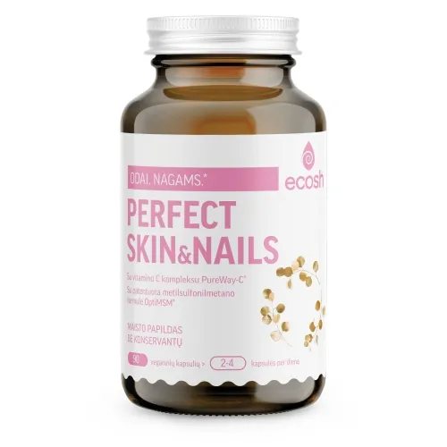 ECOSH Perfect Skin&Nails, 90 kapsulių