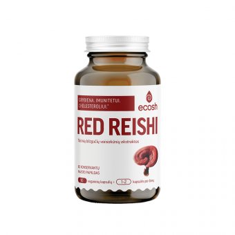 ECOSH Red Reishi, ekstraktas, 90 kapsulių