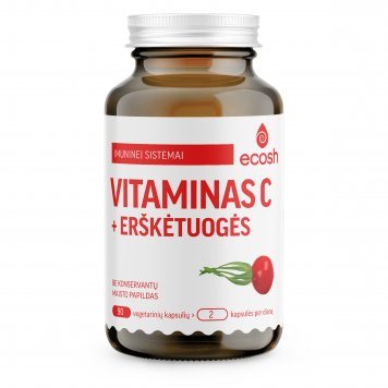 ECOSH Vitamin C su Erškėtuogėmis kapsulės N90