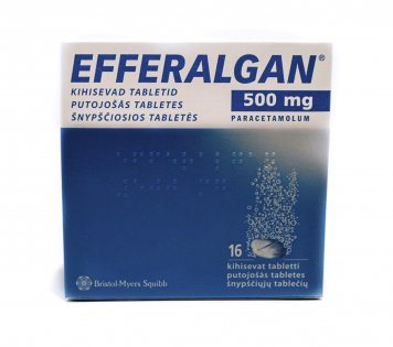 EFFERALGAN 500 mg šnypščiosios tabletės N16