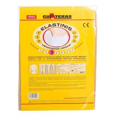 Elastinis medicininis diržas Nr.3 (M)
