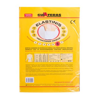 Elastinis medicininis diržas Nr.6 (XXL)