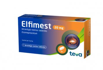 ELFIMEST 20 mg skrandyje neirios tabletės N7