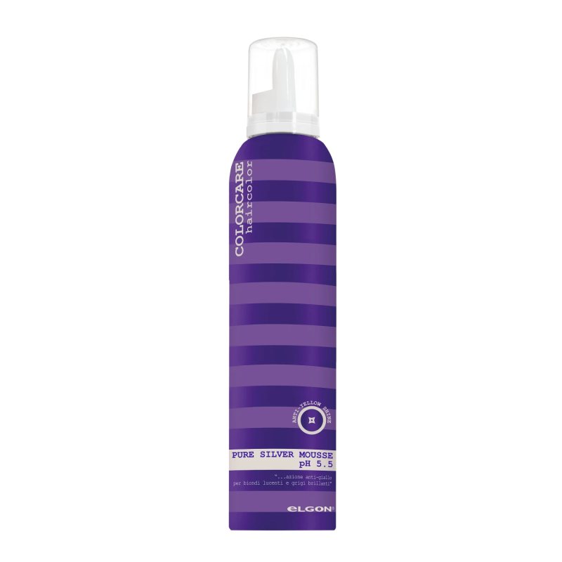 ELGON COLORCARE nenuplaunamas putos plaukams PURE SILVER MOUSSE, Vnt, 200 ml