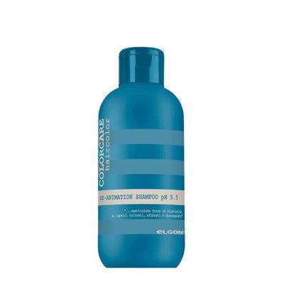 ELGON COLORCARE RE-ANIMATION SHAMPOO pH 5.5, šampūnas pažeistiems, dažytiems plaukams, 300 ml