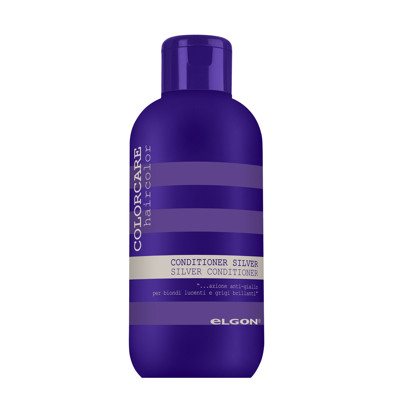 ELGON COLORCARE SILVER CONDITIONER pH 4.5, plaukų kondicionierius, šalinantis nepageidaujamą gelsvą šviesių ar žilų plaukų atspalvį, 300 ml