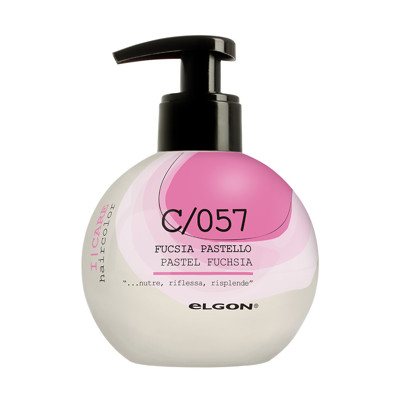 ELGON I CARE, dažantis kondicionierius, C/057 Pastel Fuchsia, pastelinė fuksijų spalva, 200 ml